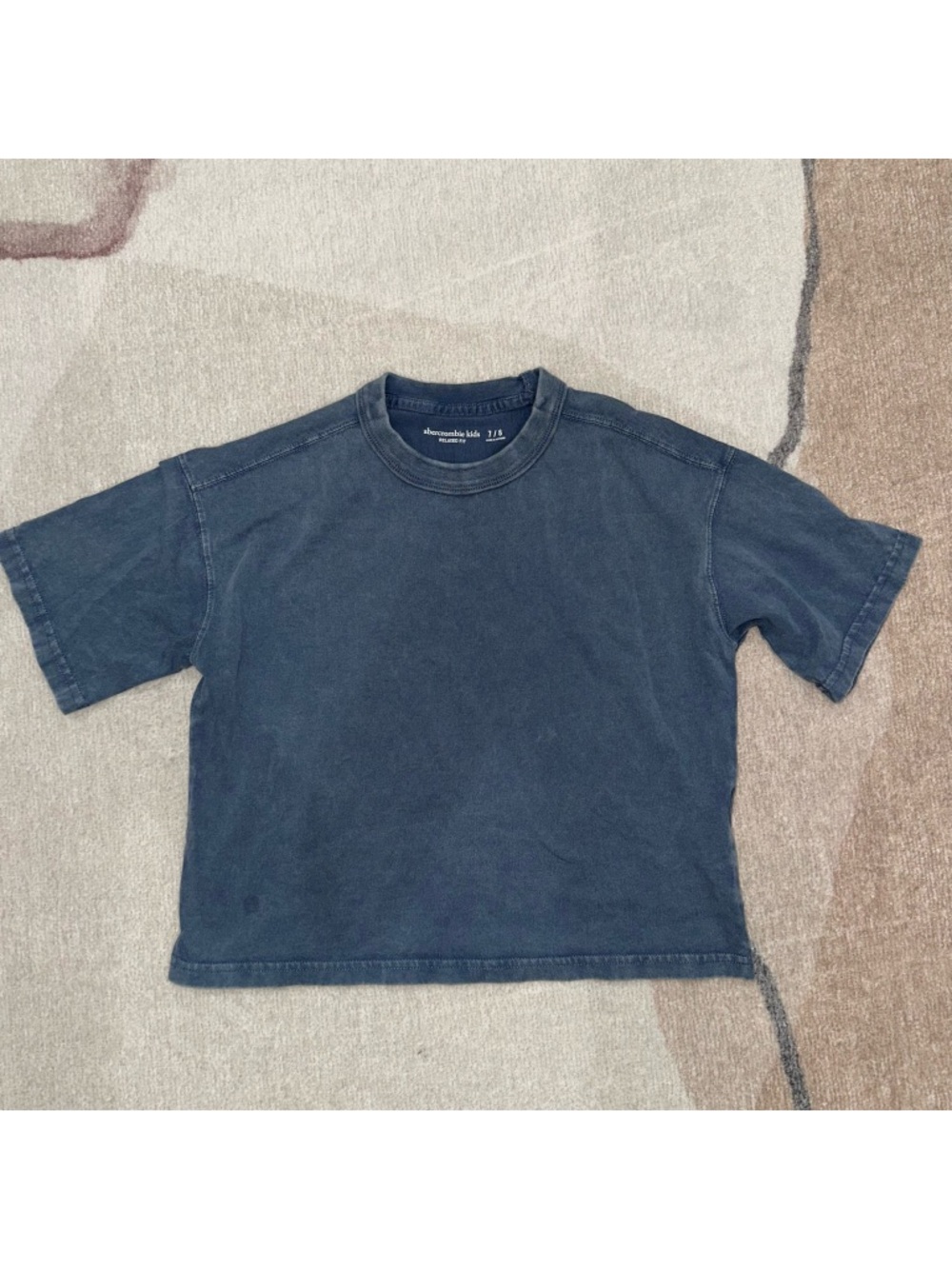 abercrombie kids navy blue short sleeve tee